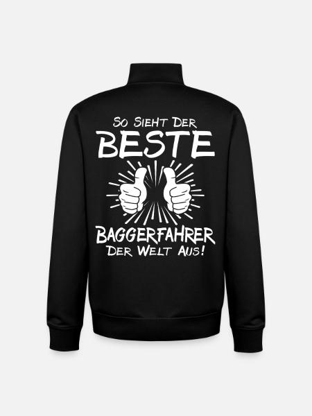 Bester Baggerfahrer - Unisex Organic Zip Sweatshirt von Stanley/Stella - Schwarz