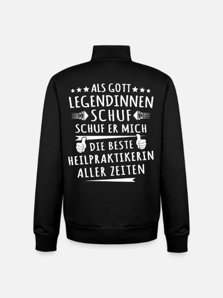 Best Naturopath - Unisex Organic Zip Sweatshirt by Stanley/Stella - black