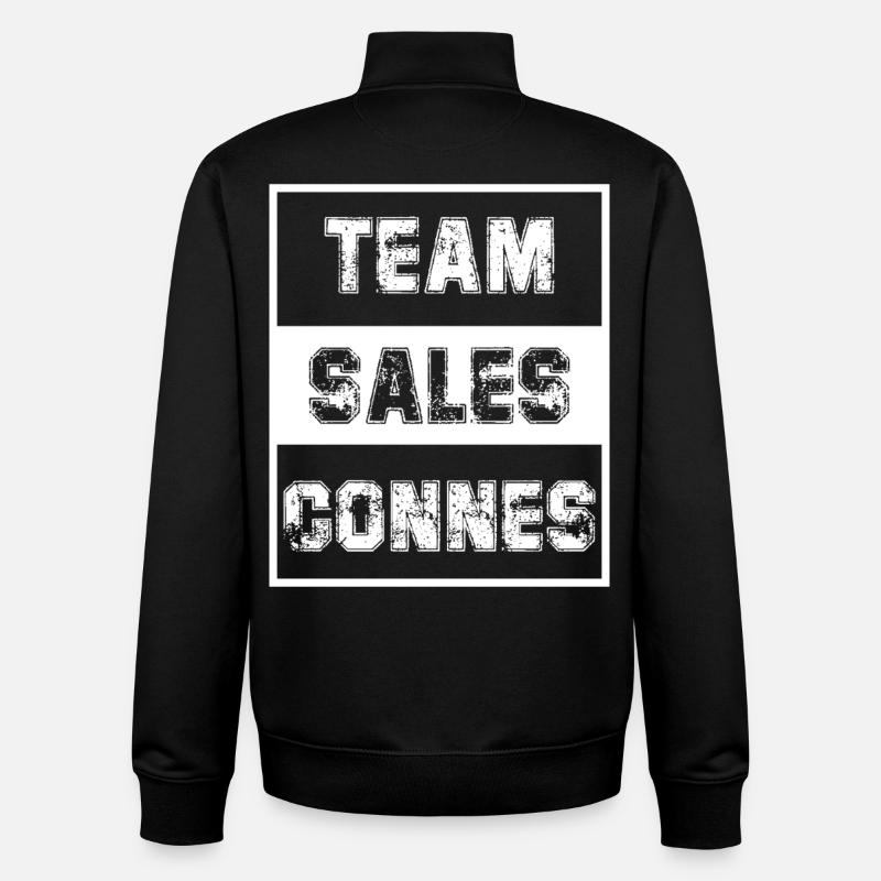Team Sales Connes - Brigitte Controversy - Unisex Organic Zip Sweatshirt by Stanley/Stella - black