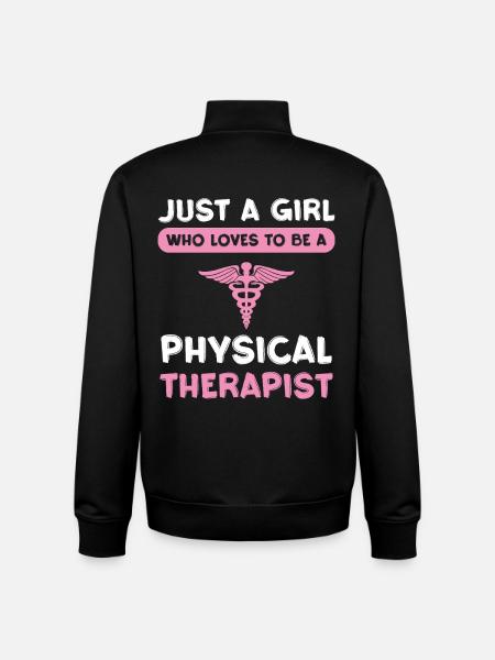 Physiotherapist Pinke Leidenschaft - Unisex Organic Zip Sweatshirt by Stanley/Stella - black