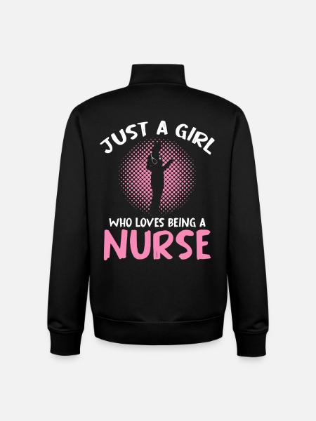 Juste une infirmière – Demi-teinte rose - Sweat zippé unisexe en coton bio Stanley/Stella - noir