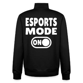 Esports Mode ON – Gaming - Unisex Organic Zip Sweatshirt by Stanley/Stella - black - Back - AI Model Male 185 light (185cm)