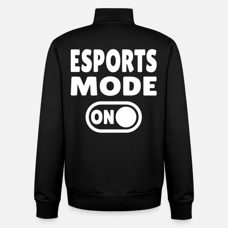 Esports Mode ON – Gaming - Unisex Organic Zip Sweatshirt by Stanley/Stella - black