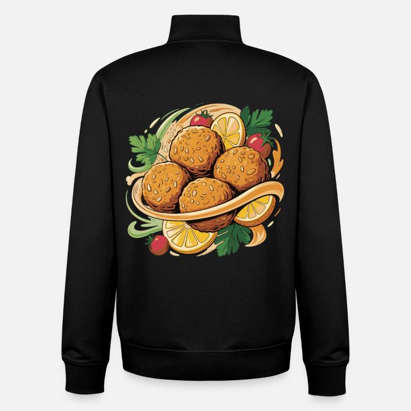 Crispy croquettes with a citrus note - Unisex Organic Zip Sweatshirt by Stanley/Stella - black