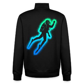 Taucher Tauch Kinder Herren Jungen Tauchen - Unisex Organic Zip Sweatshirt von Stanley/Stella - Schwarz - Hinten - AI Model Male 185 light (185cm)