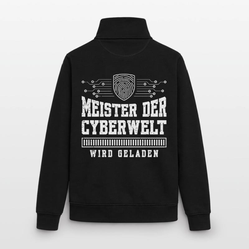 Computerscience MASTERS OF THE CYBER WORLD ARE LOADING Unisex Organic Zip Sweatshirt by Stanley/Stella