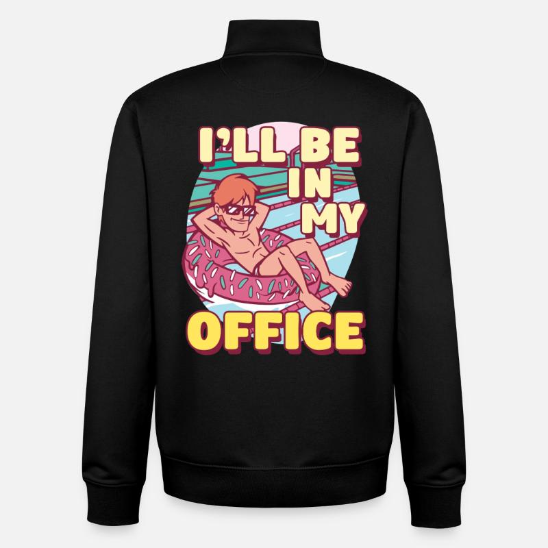 Moniteur de natation - Sweat zippé unisexe en coton bio Stanley/Stella - noir