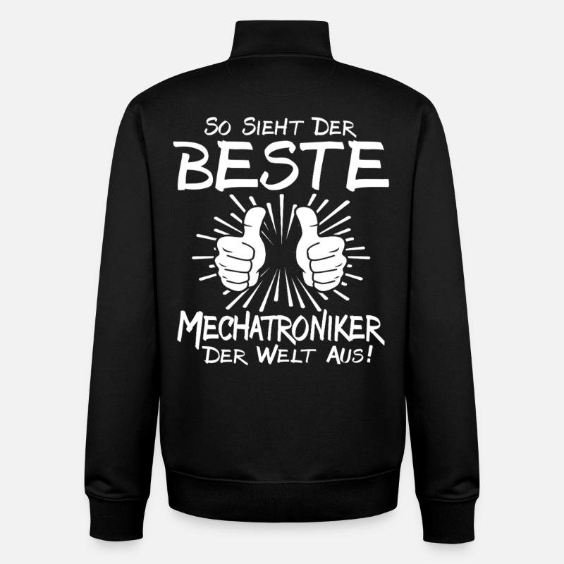 Bester Mechatroniker - Unisex Organic Zip Sweatshirt von Stanley/Stella - Schwarz