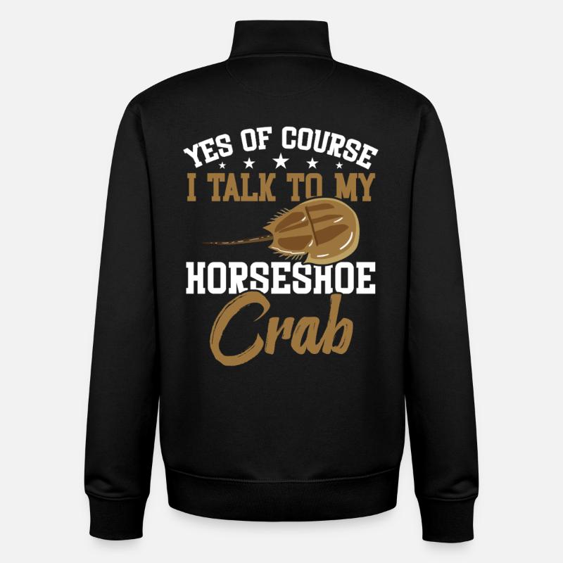 Arthropod-Hufeisenkrabben-Besitzer Encycloart - Unisex Organic Zip Sweatshirt von Stanley/Stella - Schwarz