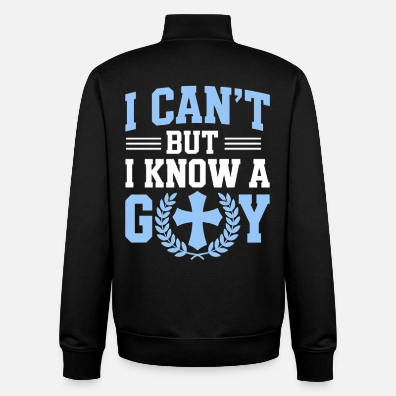 Ich Kann Nicht, Kenne Gott - Unisex Organic Zip Sweatshirt von Stanley/Stella - Schwarz