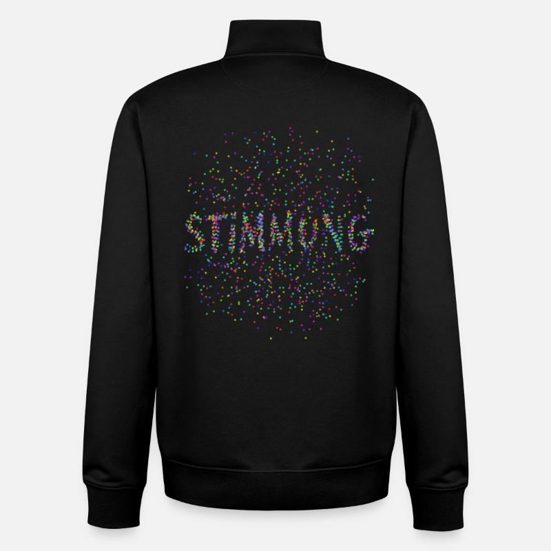 Shrovetide - Carnival - Atmosphere - Confetti - Unisex Organic Zip Sweatshirt by Stanley/Stella - black