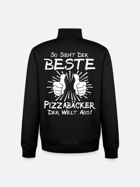 Best Pizza Maker - Unisex Organic Zip Sweatshirt by Stanley/Stella - black