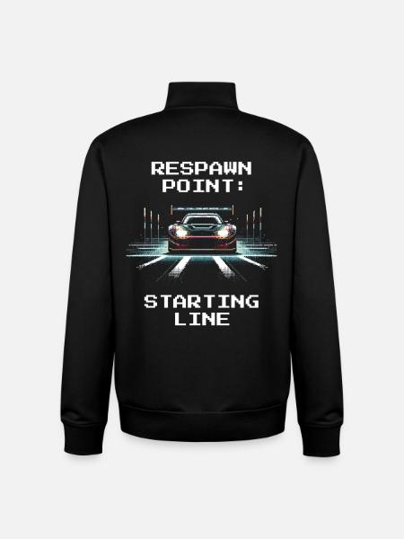 Respawn: Startlinie | RC Racing - Unisex Organic Zip Sweatshirt von Stanley/Stella - Schwarz