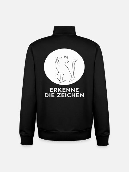 Cat Kitten Kitty - Unisex Organic Zip Sweatshirt by Stanley/Stella - black