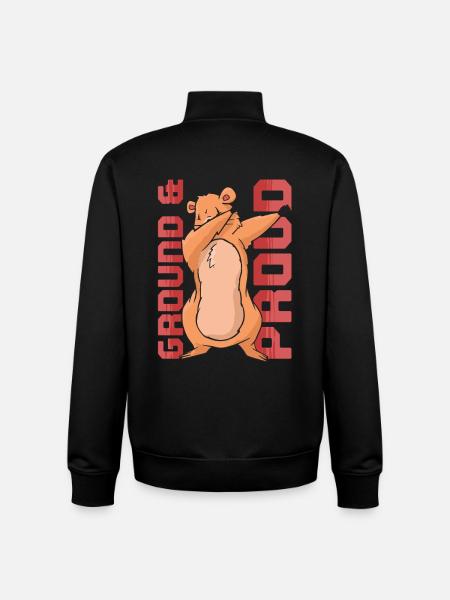 Groundhog Day Groundhog - Unisex Organic Zip Sweatshirt by Stanley/Stella - black