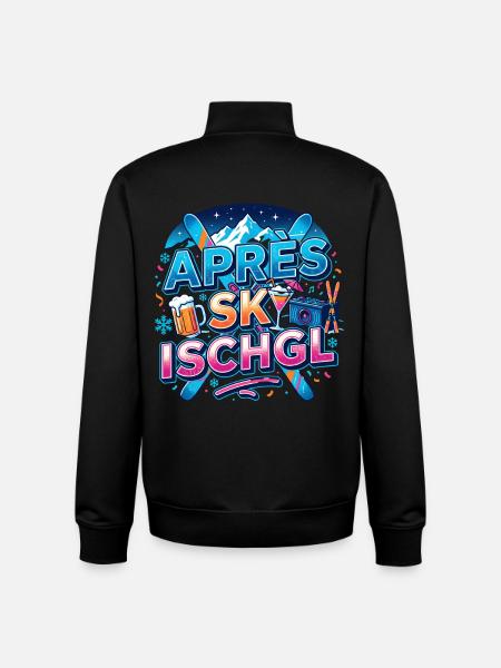 Ischgl Après Ski Party - Unisex Organic Zip Sweatshirt by Stanley/Stella - black