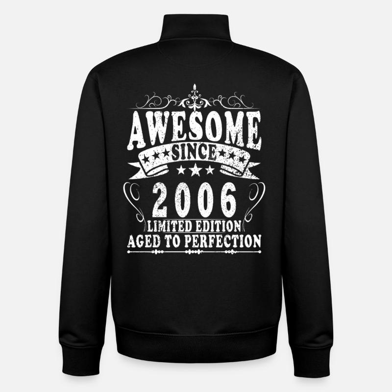 Awesome 2006 Limited Edition - Unisex Organic Zip Sweatshirt by Stanley/Stella - black