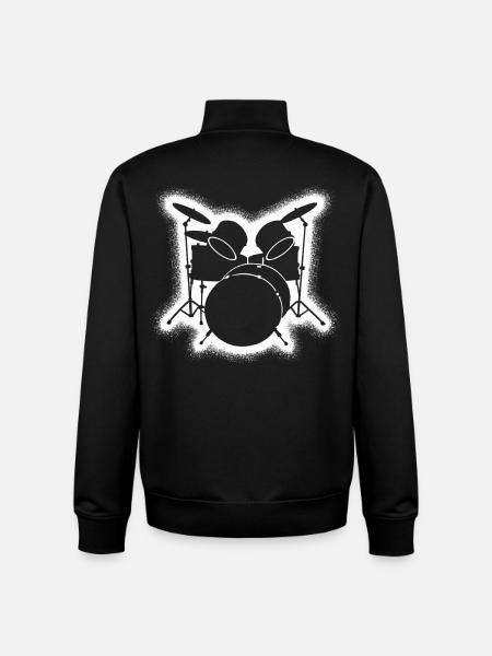 Drums Drummers Drummers - Unisex Organic Zip Sweatshirt by Stanley/Stella - black