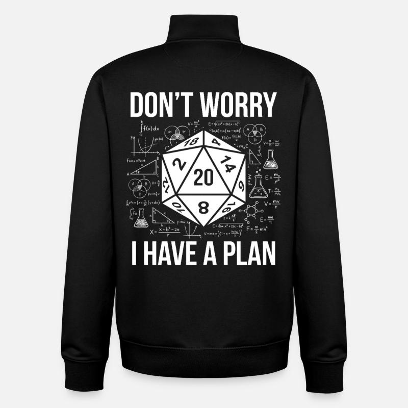 Cube Prison – Fun Tabletop RPG Design - Unisex Organic Zip Sweatshirt by Stanley/Stella - black