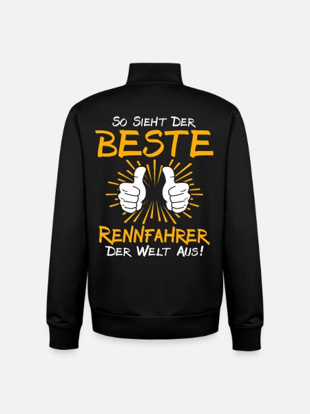 Racer Gift Idea - Unisex Organic Zip Sweatshirt by Stanley/Stella - black