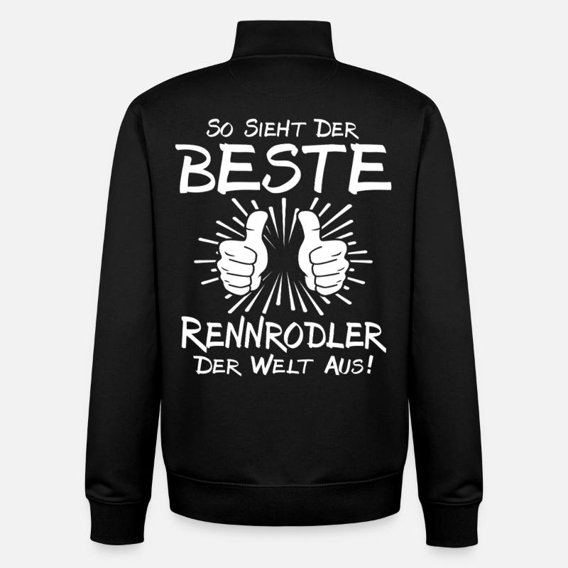 Best luger - Unisex Organic Zip Sweatshirt by Stanley/Stella - black