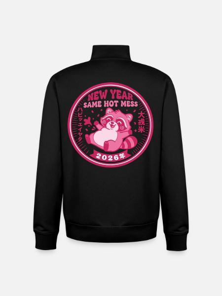 Neujahr Same Hot Mess 2026 Feier - Unisex Organic Zip Sweatshirt von Stanley/Stella - Schwarz