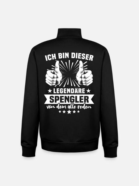 Spengler Legende - Unisex Organic Zip Sweatshirt von Stanley/Stella - Schwarz