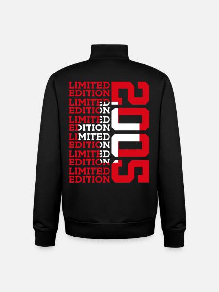 LIMITED EDITION 2005 SWITZERLAND 21ST BIRTHDAY - Unisex Organic Zip Sweatshirt by Stanley/Stella - black