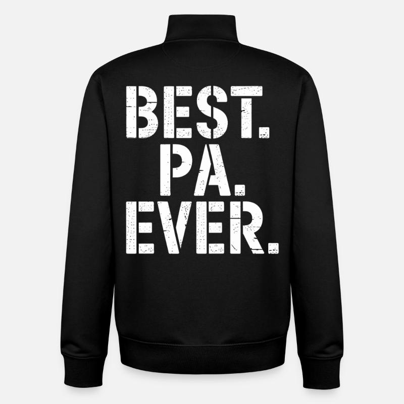 Best. Pa. Ever. - Unisex Organic Zip Sweatshirt von Stanley/Stella - Schwarz