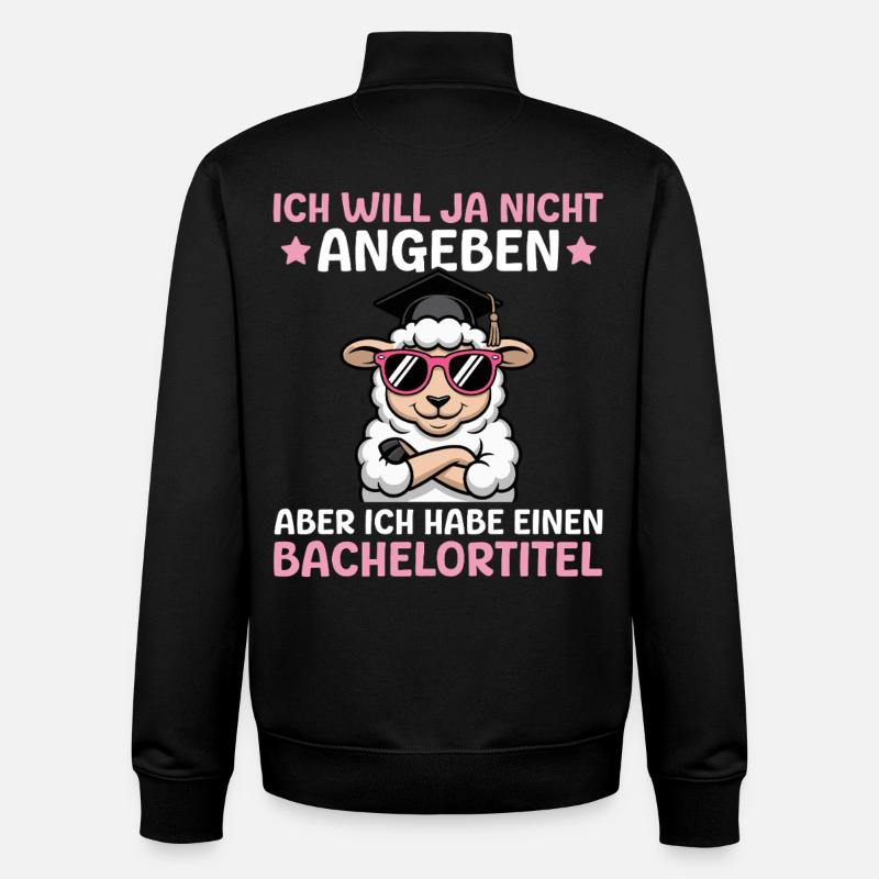 Bachelorprüfung Studentin Bachelor Abschluss - Unisex Organic Zip Sweatshirt von Stanley/Stella - Schwarz