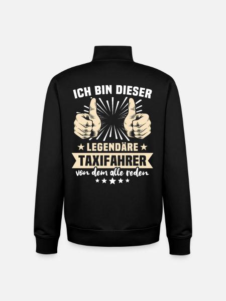 Taxi Driver Sayings - Unisex Organic Zip Sweatshirt by Stanley/Stella - black