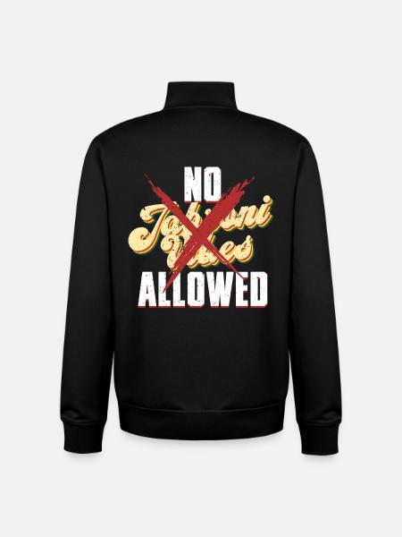 No Jabroni Vibes Allowed - Unisex Organic Zip Sweatshirt by Stanley/Stella - black