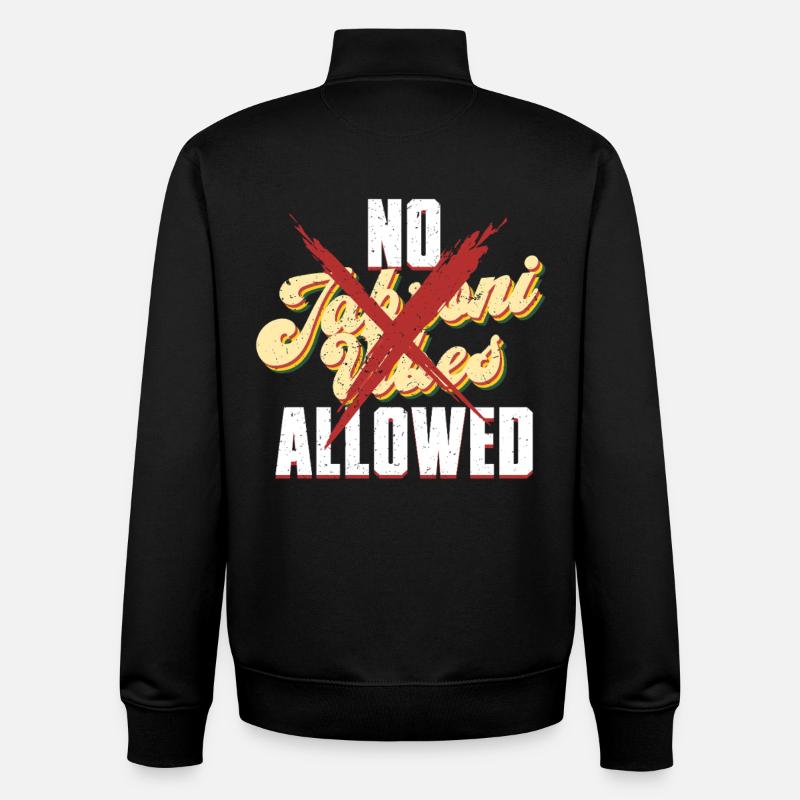 No Jabroni Vibes Allowed - Unisex Organic Zip Sweatshirt von Stanley/Stella - Schwarz