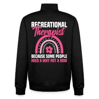  Rec Therapy Must Haves RT Month Recreational - Unisex Organic Zip Sweatshirt by Stanley/Stella - black - Back - AI Model Male 185 light (185cm)