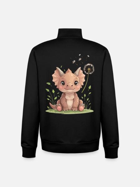 Kuscheliger Drachenjunge im Gras - Unisex Organic Zip Sweatshirt von Stanley/Stella - Schwarz