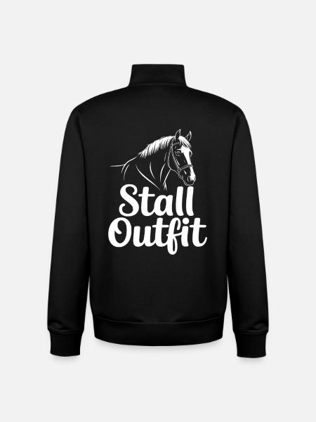 Cavalier d’écurie - Sweat zippé unisexe en coton bio Stanley/Stella - noir