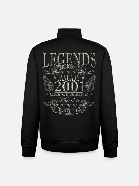25e anniversaire Original janvier 2001 - Sweat zippé unisexe en coton bio Stanley/Stella - noir