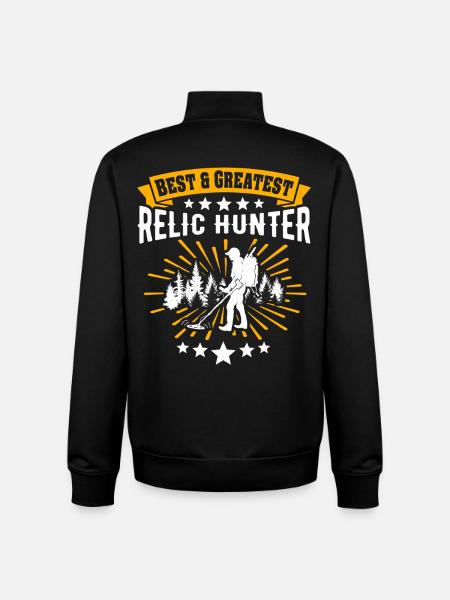 Relic Seeker Relics Search - Unisex Organic Zip Sweatshirt by Stanley/Stella - black