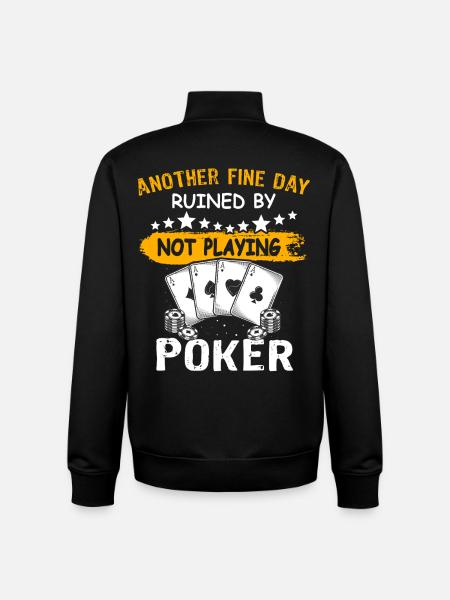 Poker Pokerspieler - Unisex Organic Zip Sweatshirt von Stanley/Stella - Schwarz