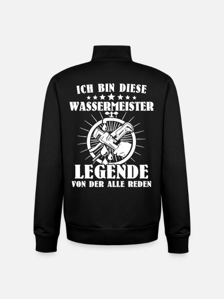 Water master - Unisex Organic Zip Sweatshirt by Stanley/Stella - black