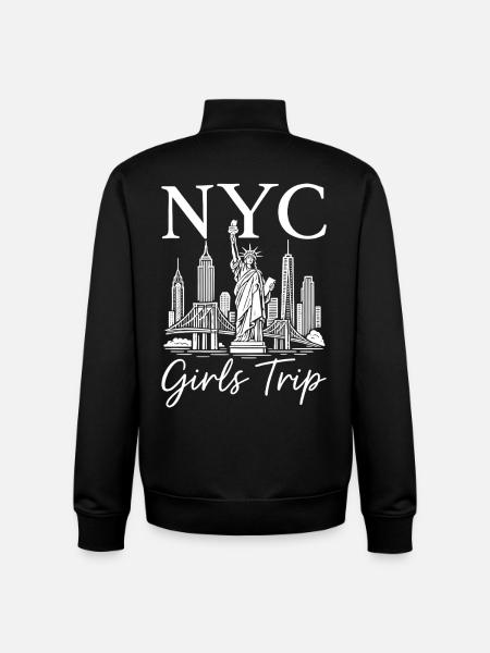 NYC Girls Trip - Unisex Organic Zip Sweatshirt by Stanley/Stella - black