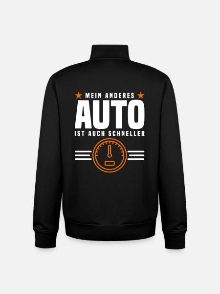 Auto Spruch - Unisex Organic Zip Sweatshirt von Stanley/Stella - Schwarz