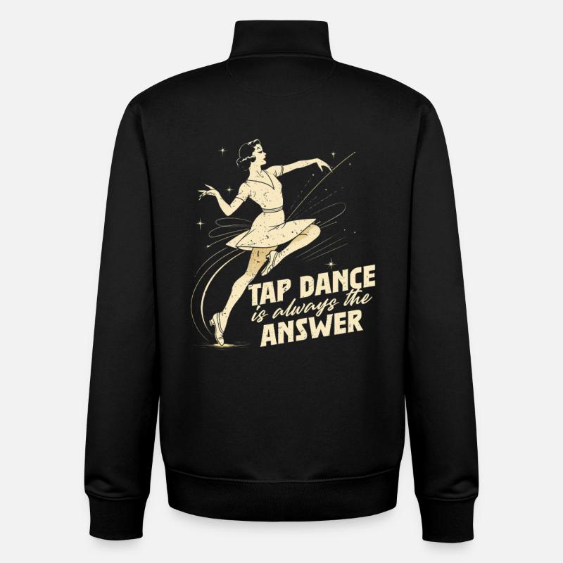 Stepptanz Stepptänzer Stepptänzerin Stepper - Unisex Organic Zip Sweatshirt von Stanley/Stella - Schwarz