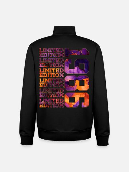 40E ANNIVERSAIRE ÉDITION LIMITÉE 1986 - Sweat zippé unisexe en coton bio Stanley/Stella - noir