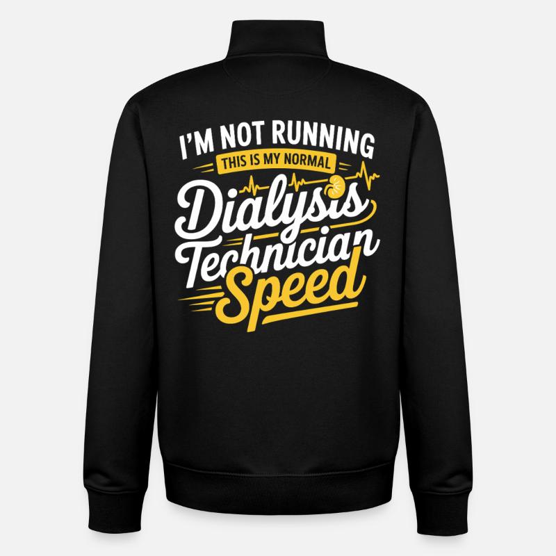 Dialysis Technician Tempo - Unisex Organic Zip Sweatshirt by Stanley/Stella - black