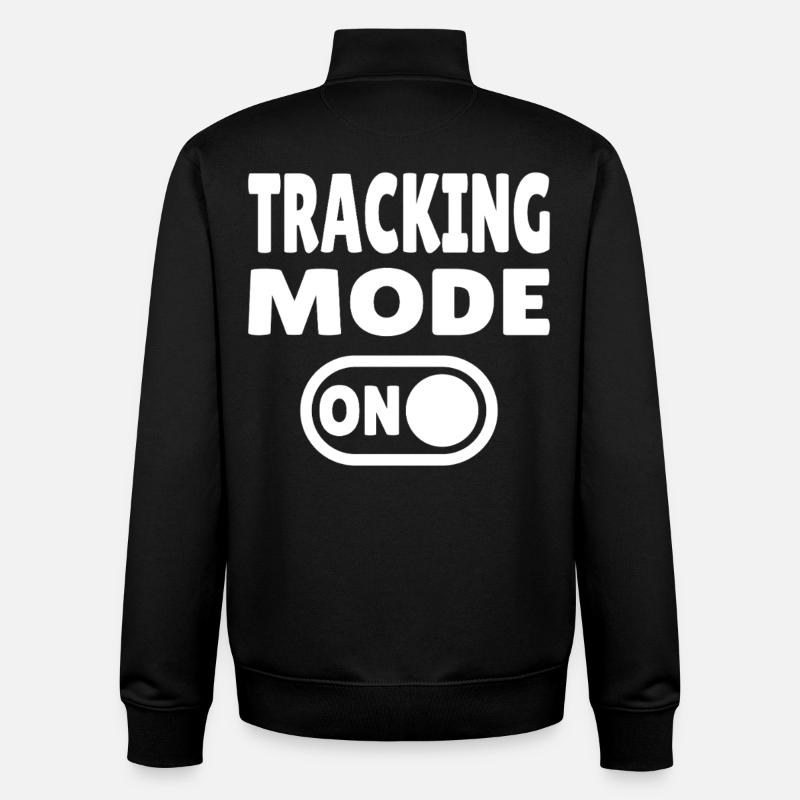 Tracking Mode ON – Fährtenlesen Abenteuer - Unisex Organic Zip Sweatshirt von Stanley/Stella - Schwarz