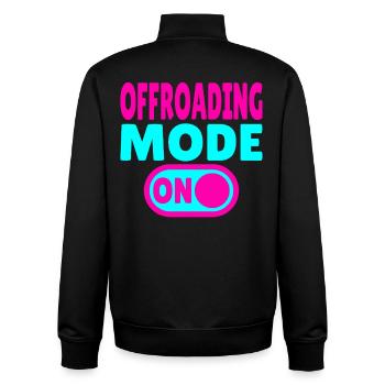 Offroading Mode ON – Abenteuer im Gelände - Unisex Organic Zip Sweatshirt von Stanley/Stella - Schwarz - Hinten - AI Model Male 185 light (185cm)