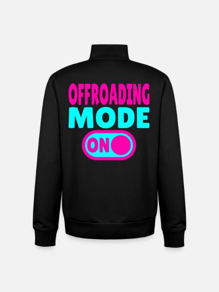 Offroading Mode ON – Off-Road Adventure - Unisex Organic Zip Sweatshirt by Stanley/Stella - black