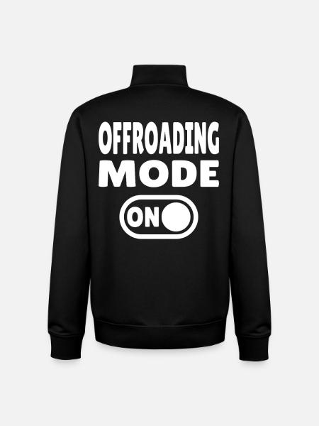 Offroading Mode ON – Off-Road Adventure - Unisex Organic Zip Sweatshirt by Stanley/Stella - black