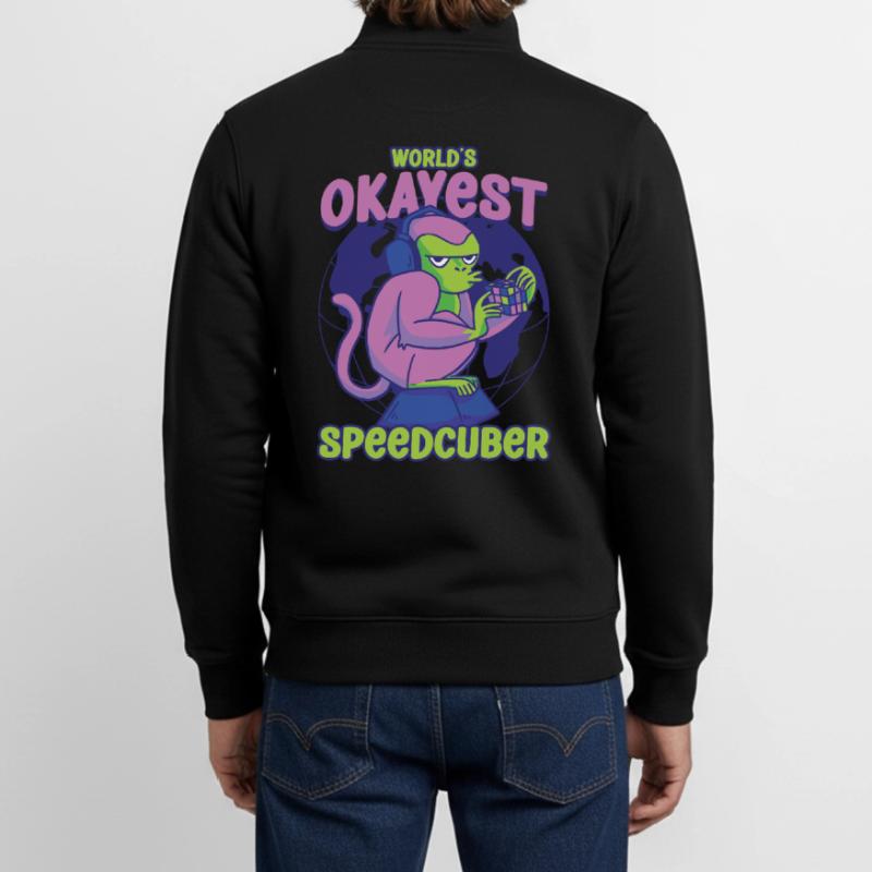 Speedcubing Speed Cube Worlds Speedcuber le plus correct Sweat zippé unisexe en coton bio Stanley/Stella